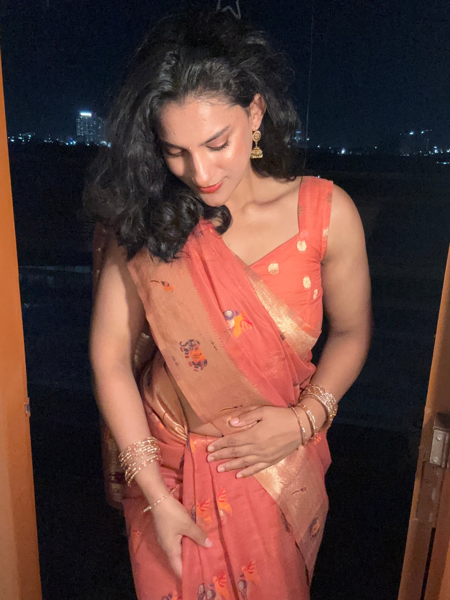 Elegant Kota Fancy Saree with Woven Motifs