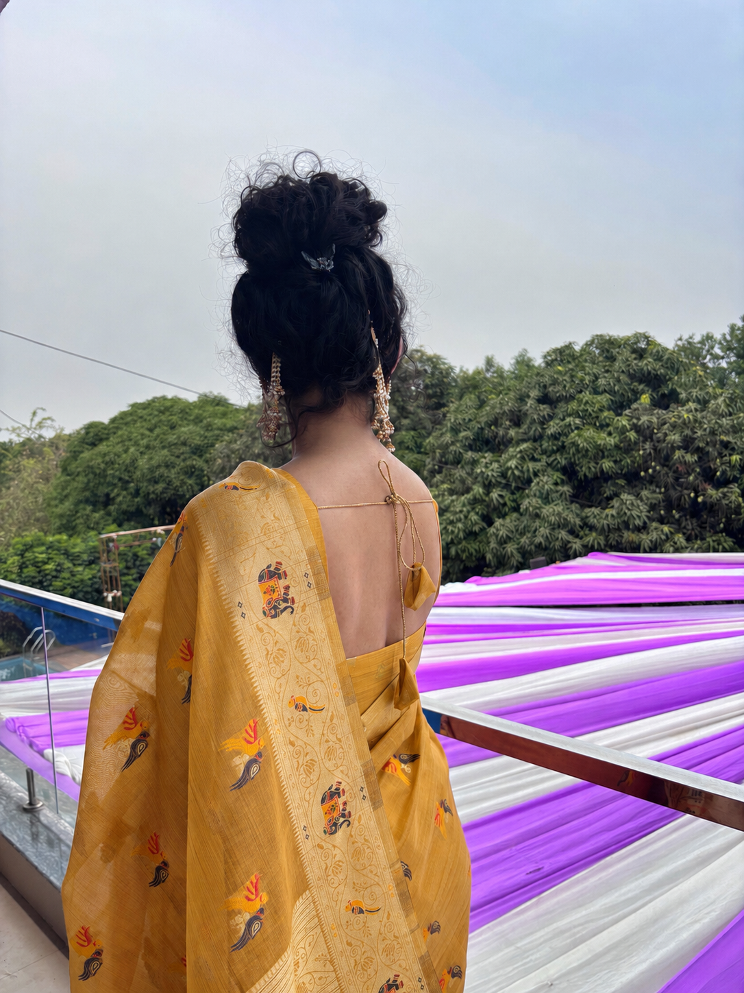 Elegant Kota Fancy Saree with Woven Motifs