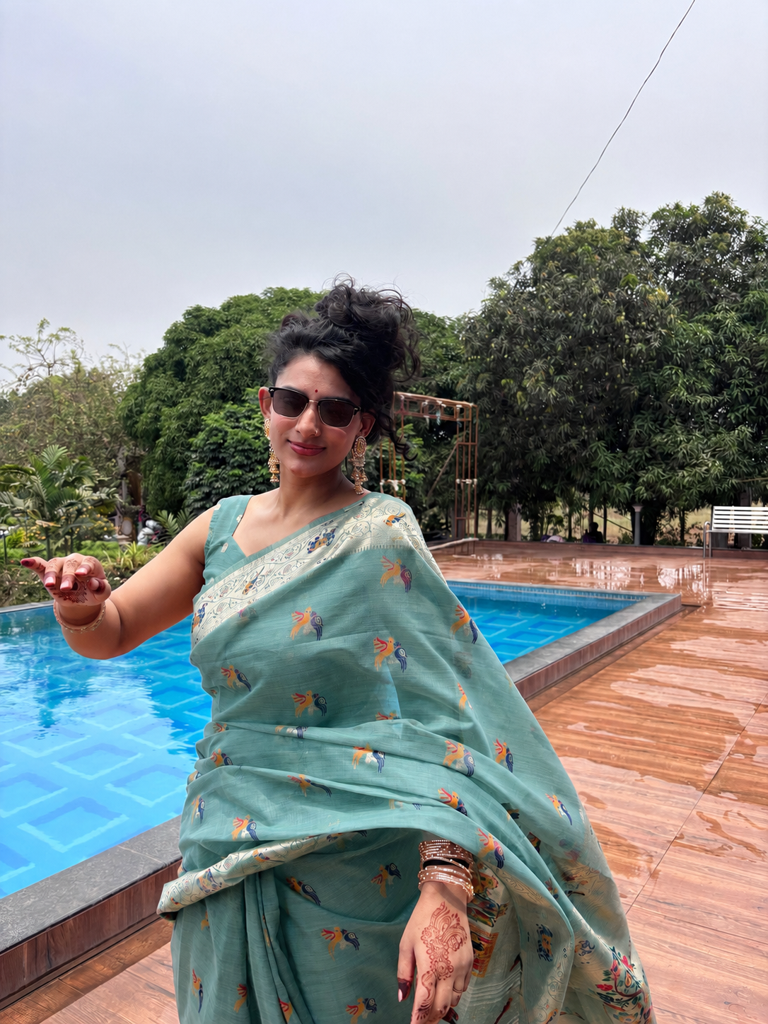 Elegant Kota Fancy Saree with Woven Motifs