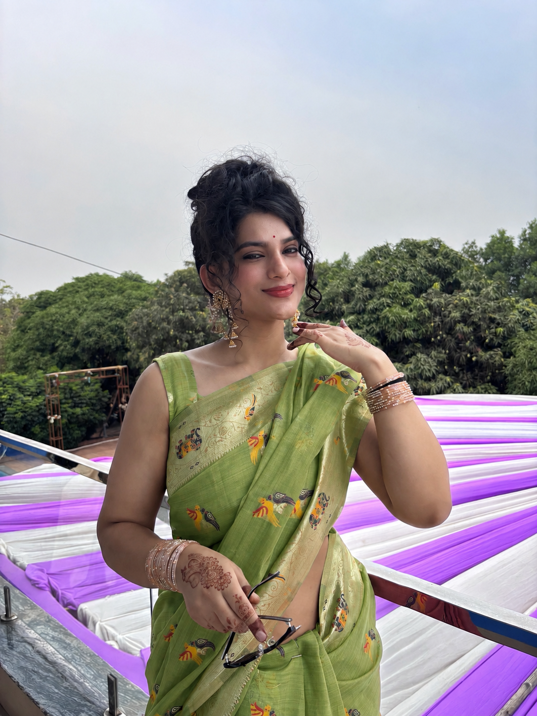 Elegant Kota Fancy Saree with Woven Motifs