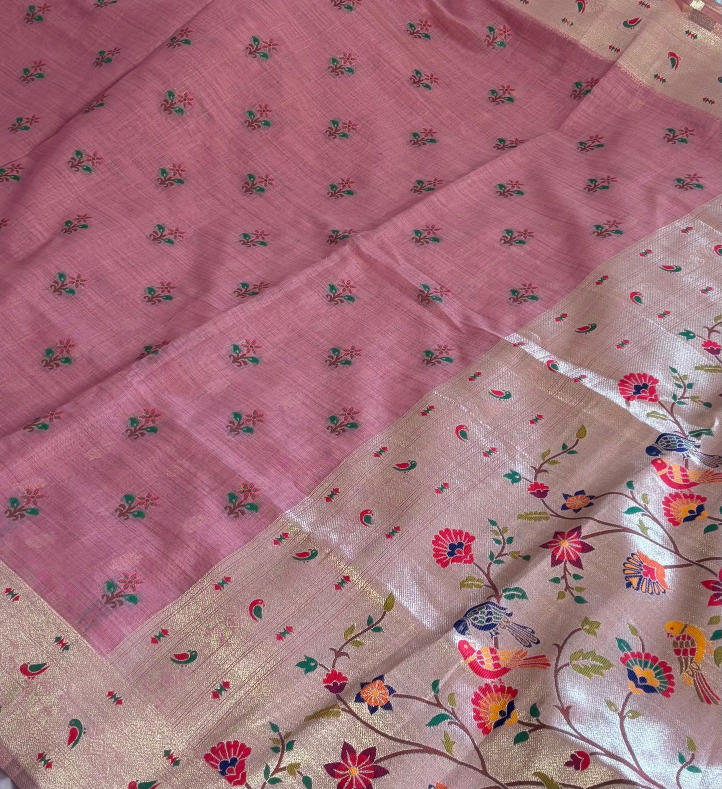 Elegant Kota Fancy Saree with Woven Motifs